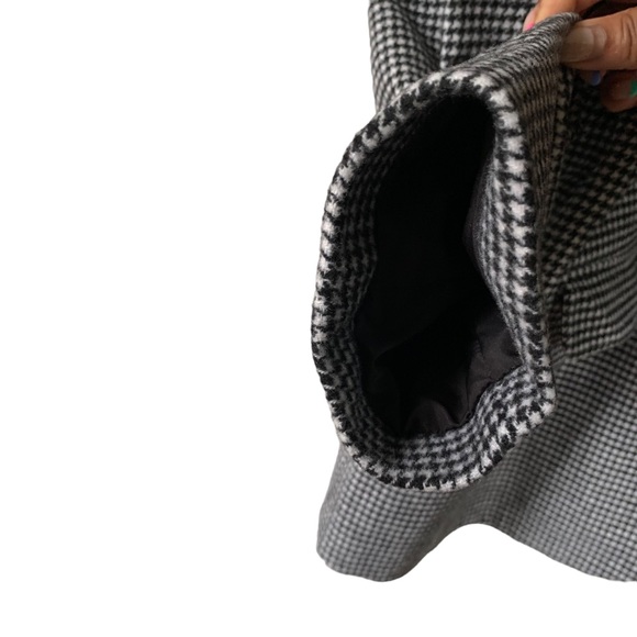 Plaid Loose Fit Houndstooth Single Breasted Wool Blend Blazer XL - Picture 8 of 16